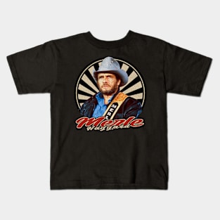 Vintage 80s Merle Haggard Kids T-Shirt